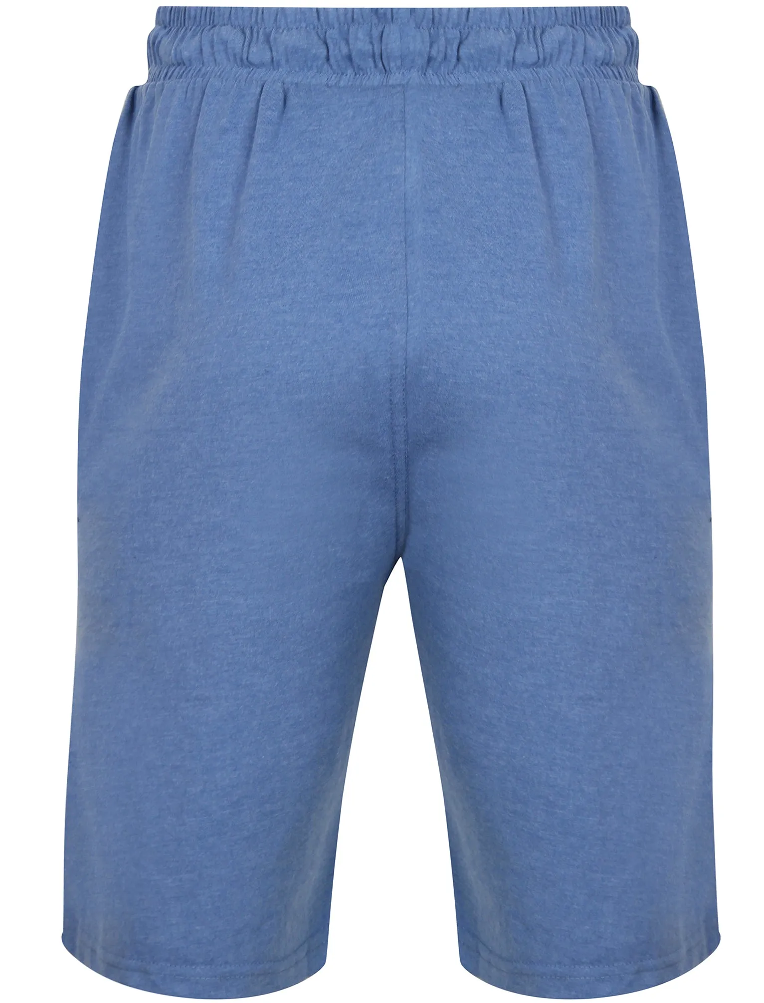 Greenbury Cotton Jersey Lounge Shorts in Cornflower Blue Marl - Tokyo Laundry