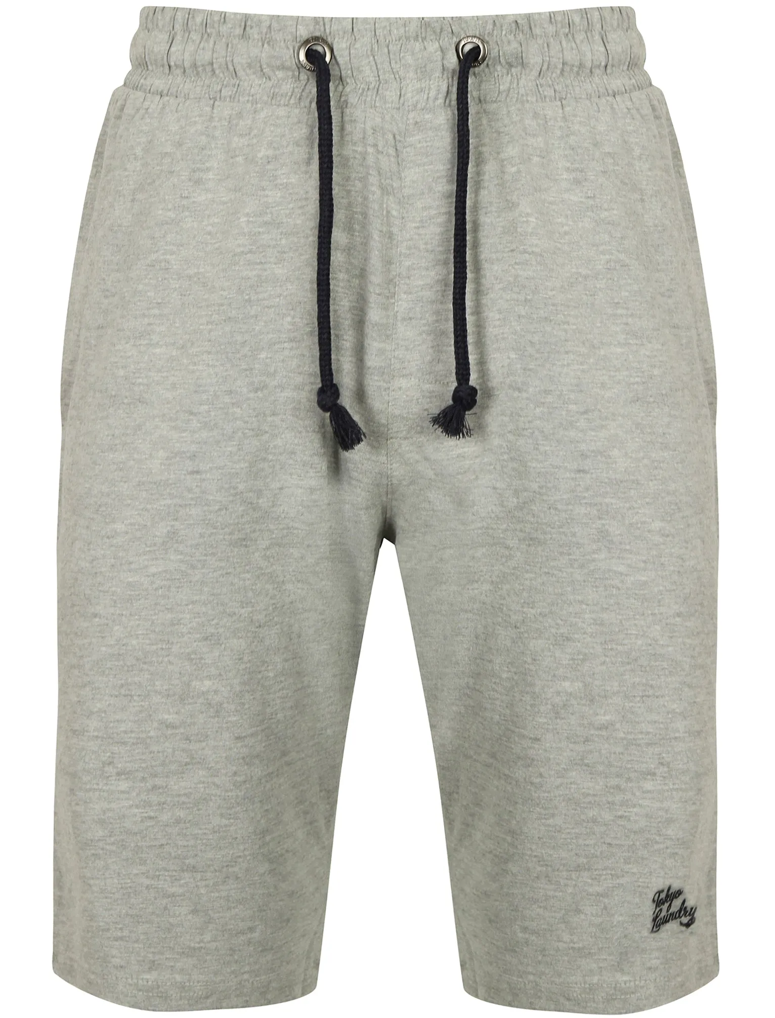 Greenbury Cotton Jersey Lounge Shorts in Light Grey Marl - Tokyo Laundry