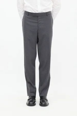 Grey Checkered Trouser