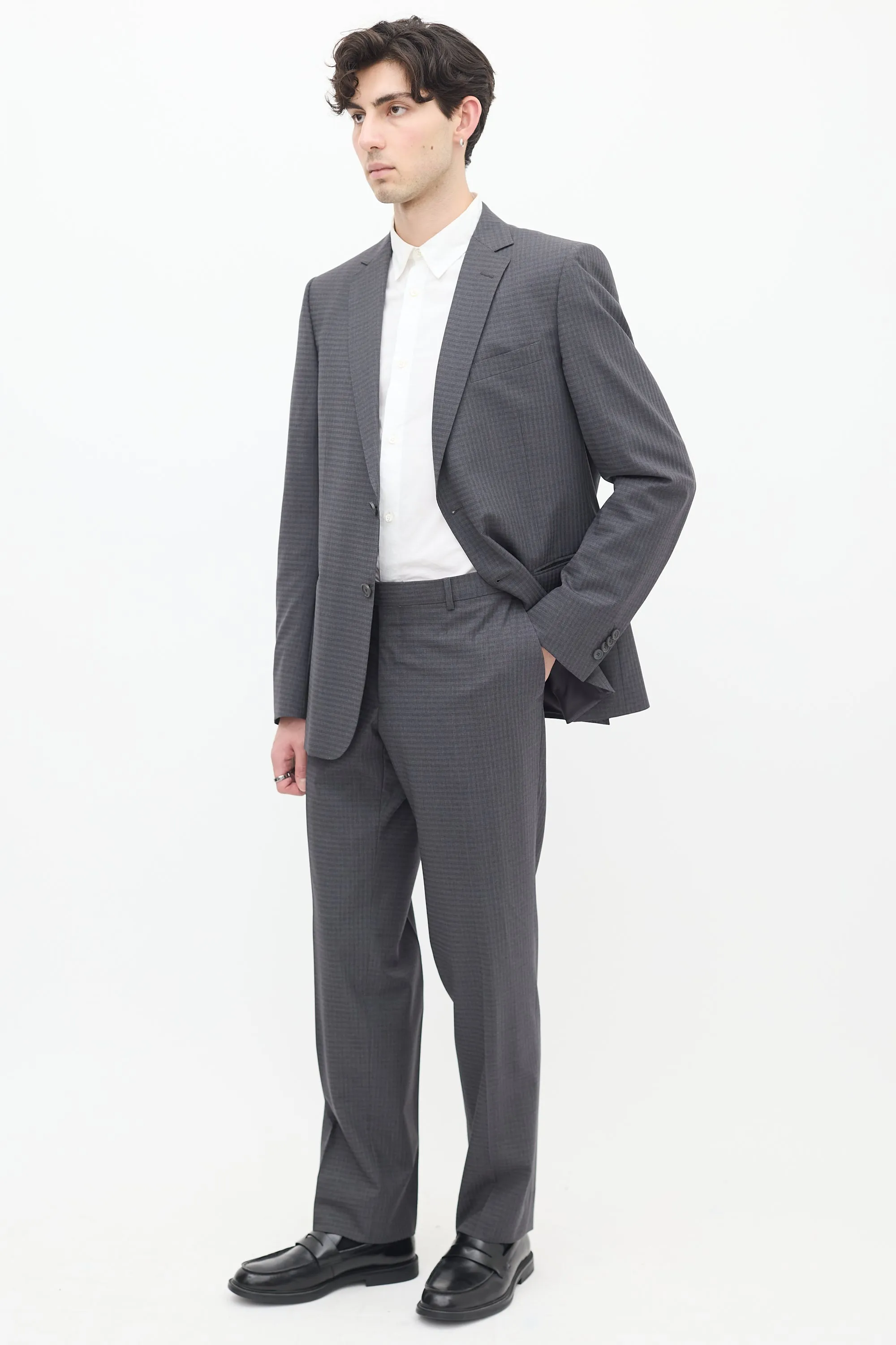 Grey Checkered Trouser