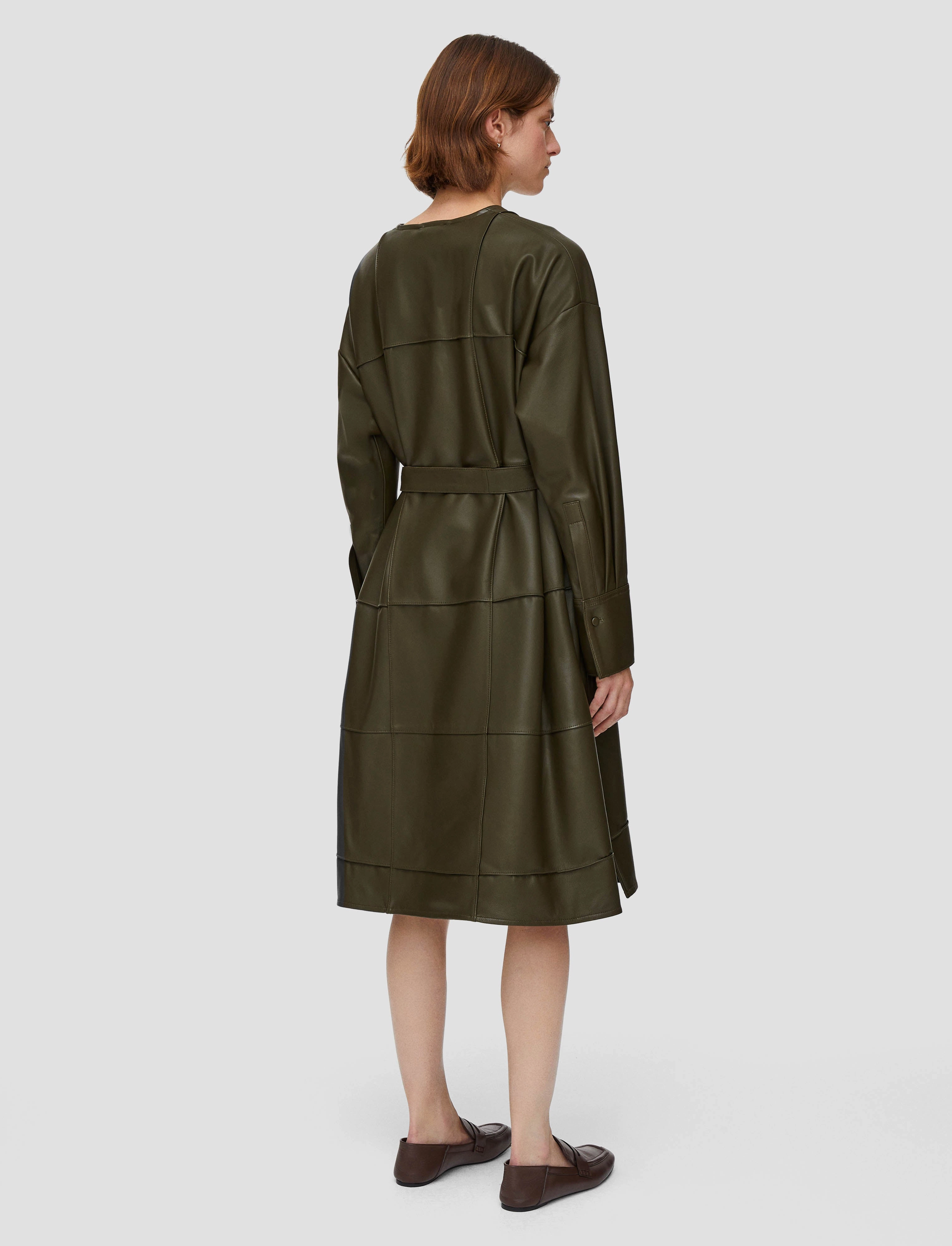 Grid Nappa Leather Matisse Dress Skin-friendly