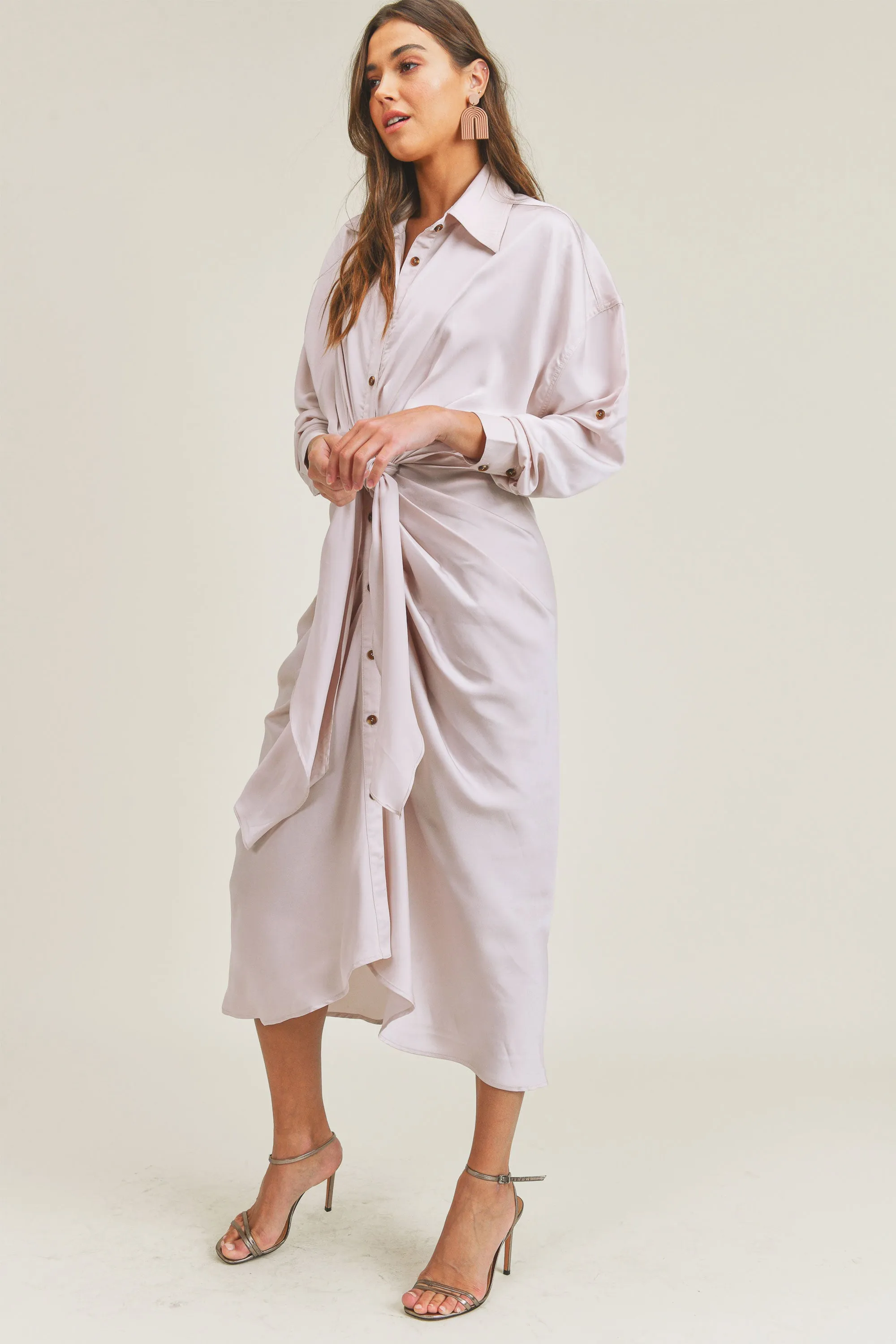GWEN BUTTON DOWN SHIRT DRESS