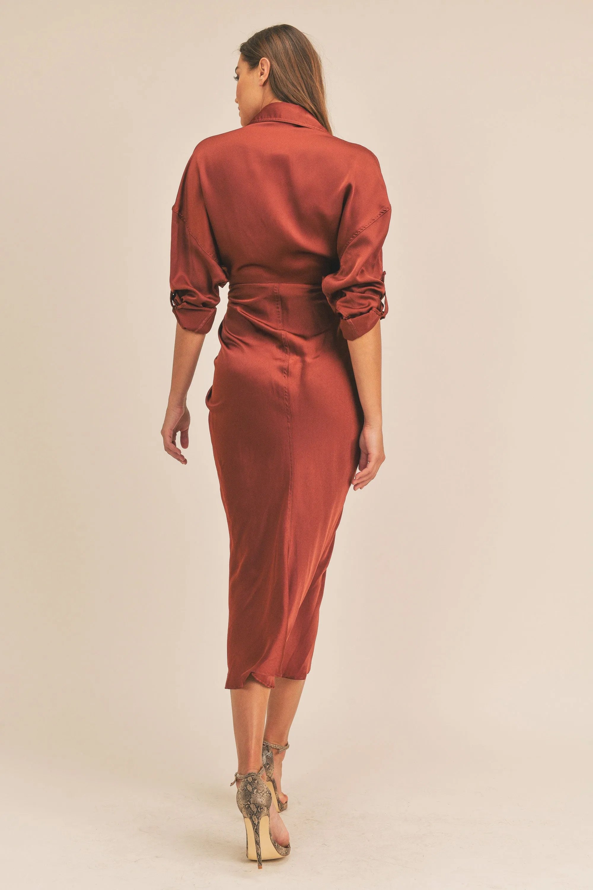 GWEN BUTTON DOWN SHIRT DRESS