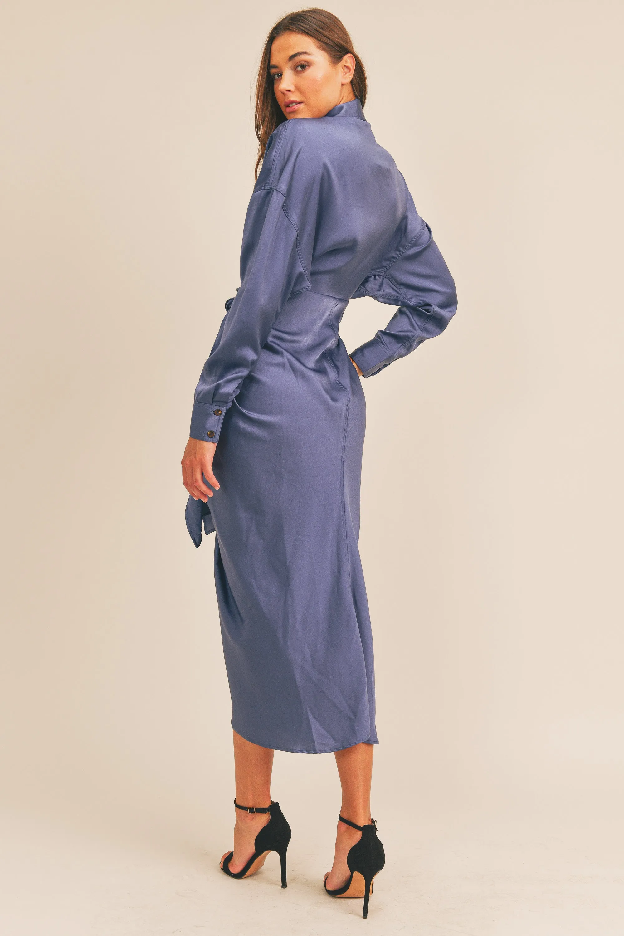 GWEN BUTTON DOWN SHIRT DRESS
