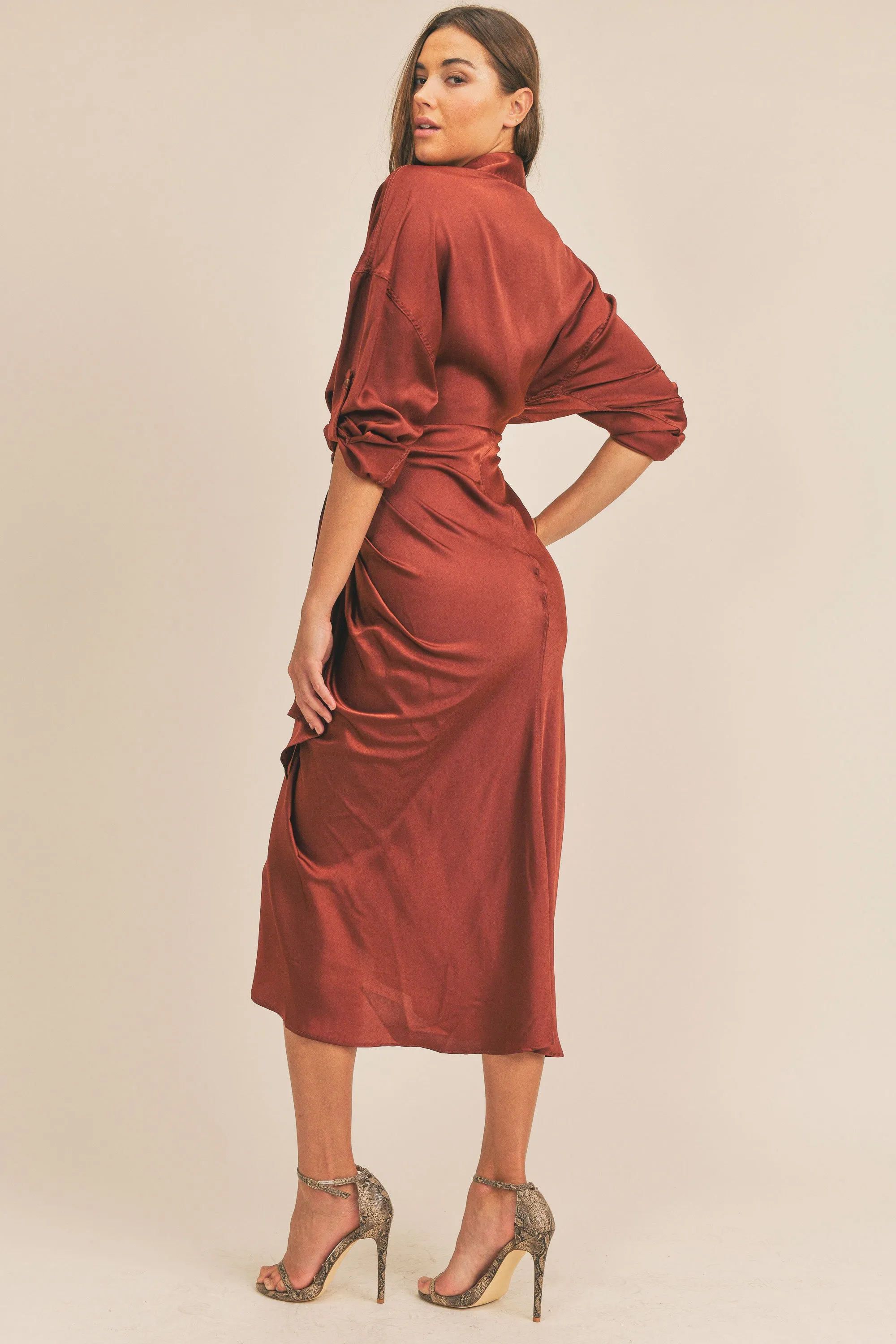 GWEN BUTTON DOWN SHIRT DRESS