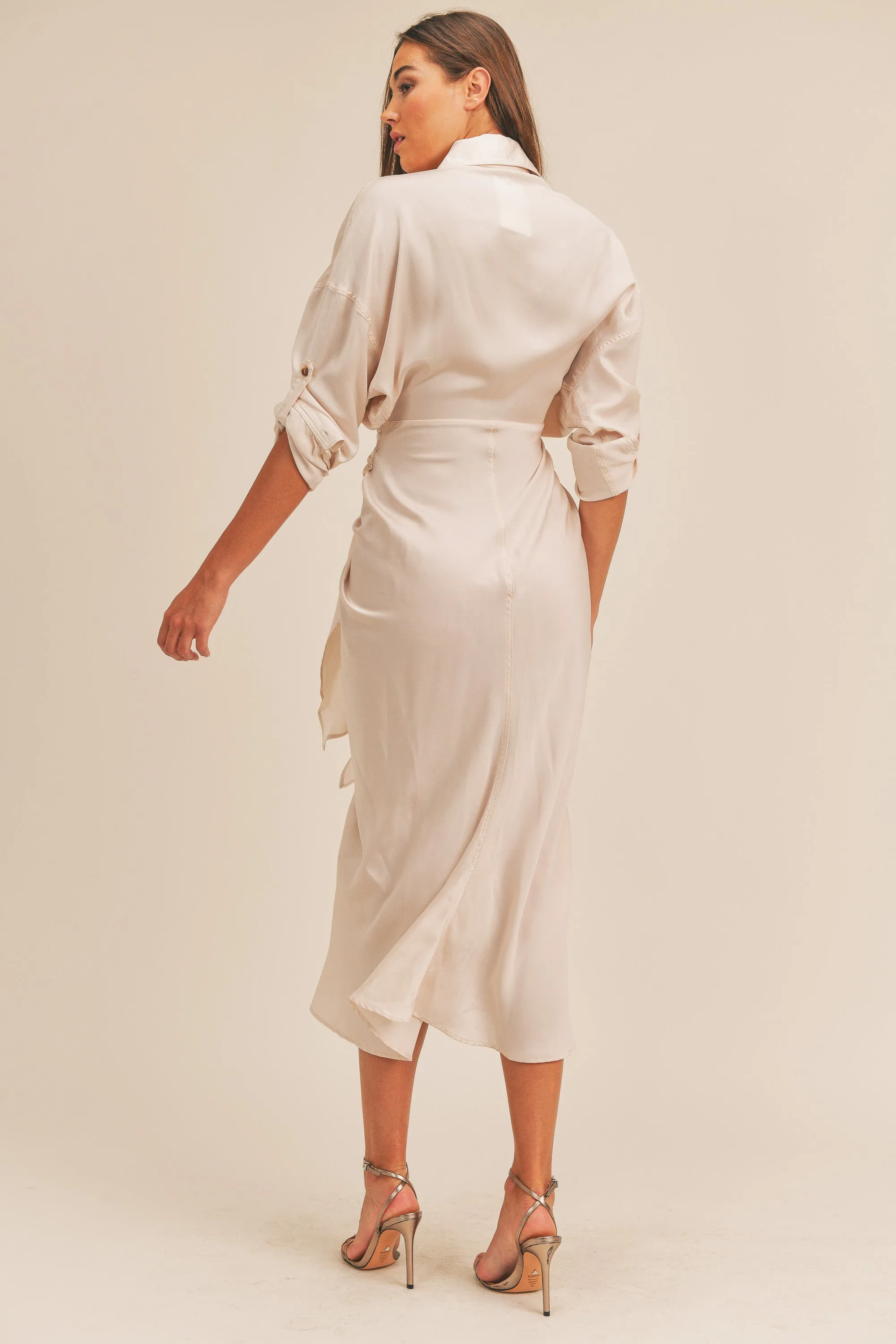GWEN BUTTON DOWN SHIRT DRESS