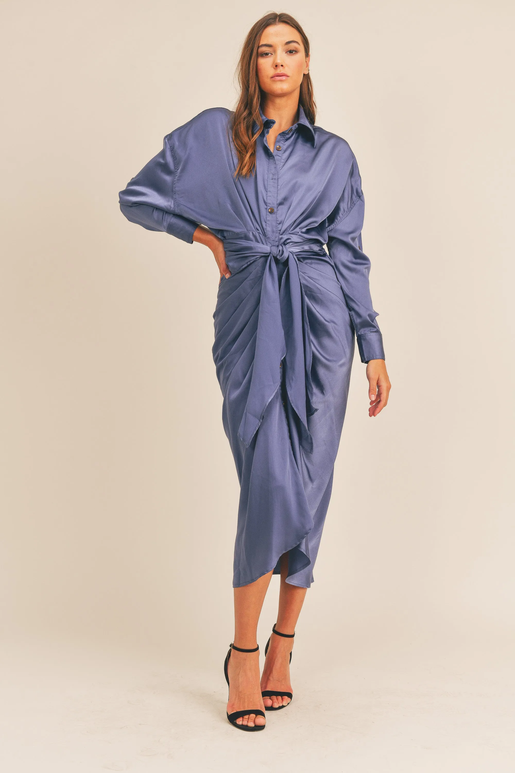 GWEN BUTTON DOWN SHIRT DRESS