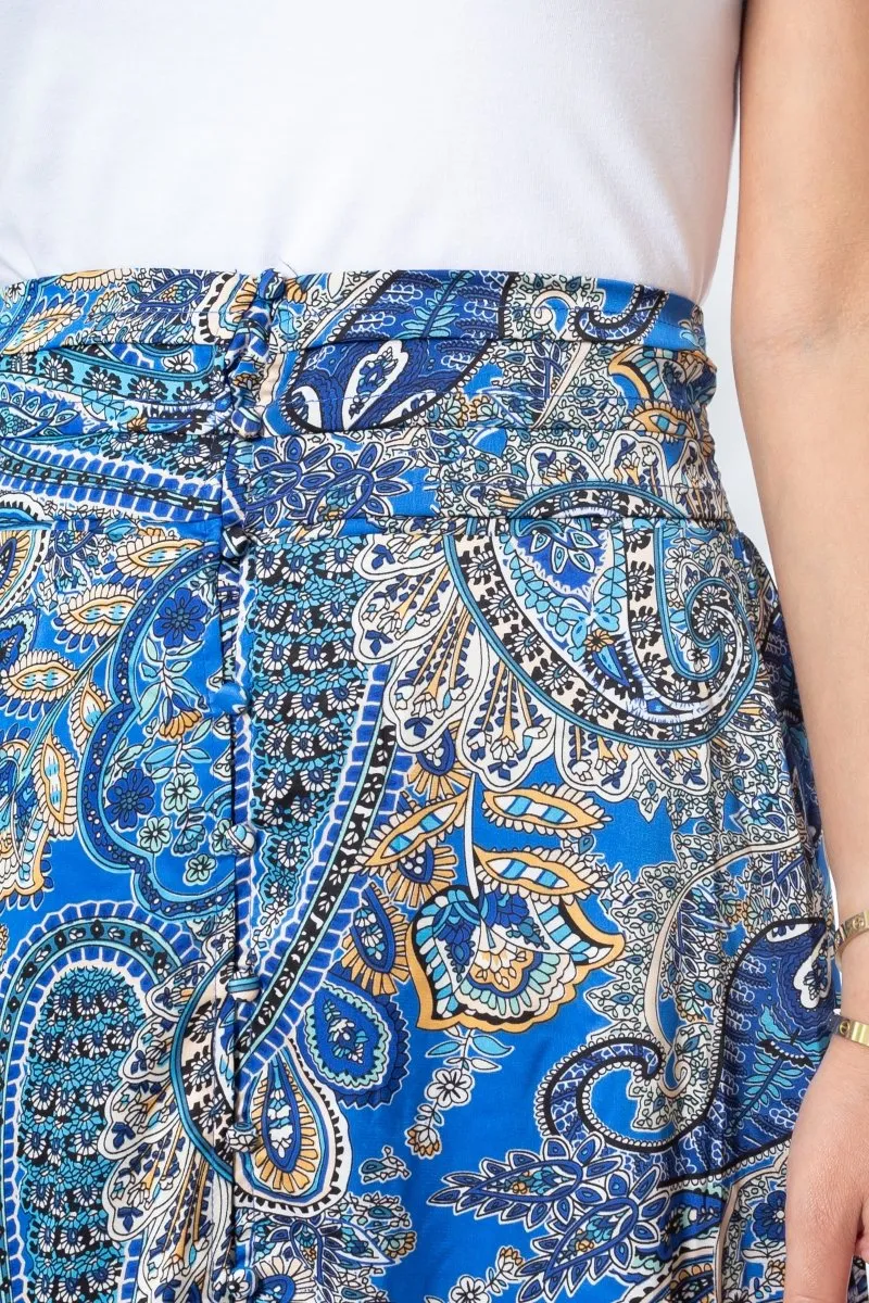 GWENYTH SKIRT (Blue/Pattern)
