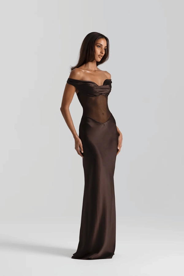 Gwyneth Gown Espresso Cool Structure