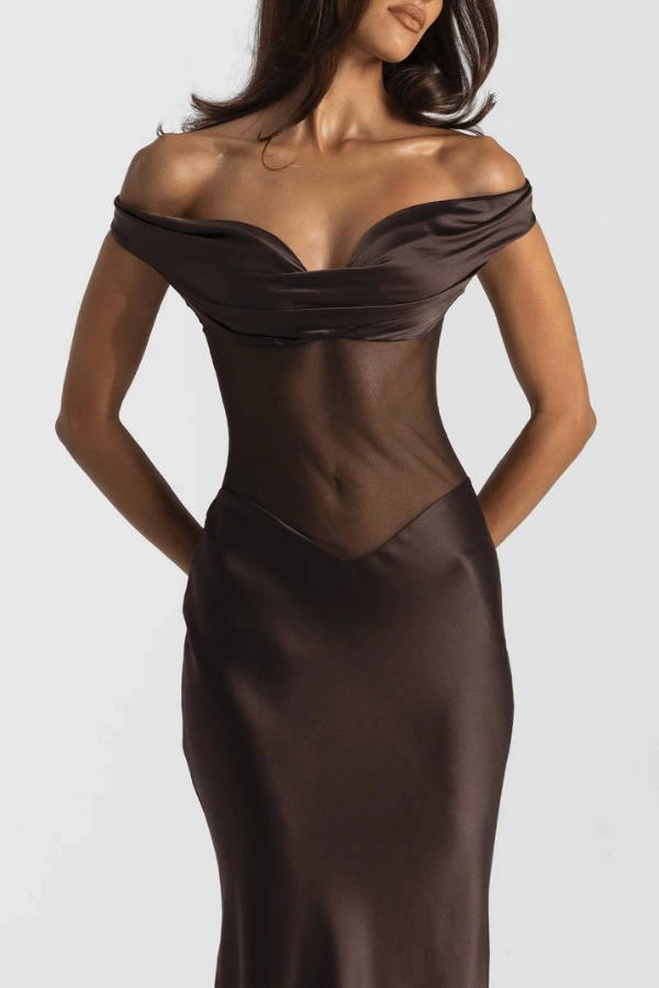 Gwyneth Gown Espresso Flare Breeze Special-Occasion