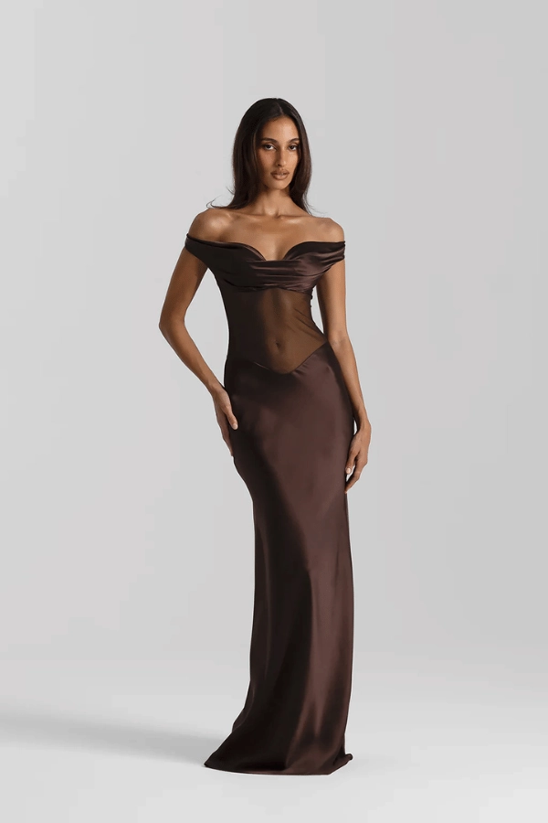 Summer Staple Gwyneth Gown Espresso