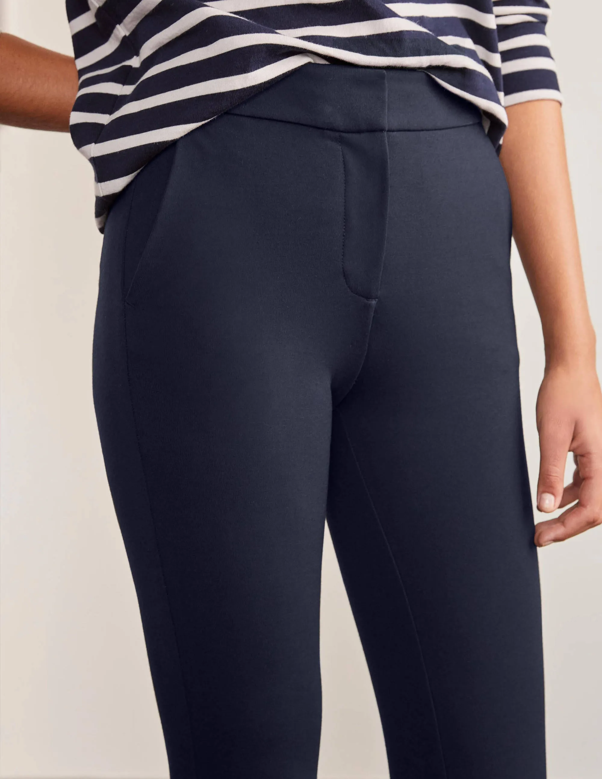 Hampshire Bootcut Trousers-Navy