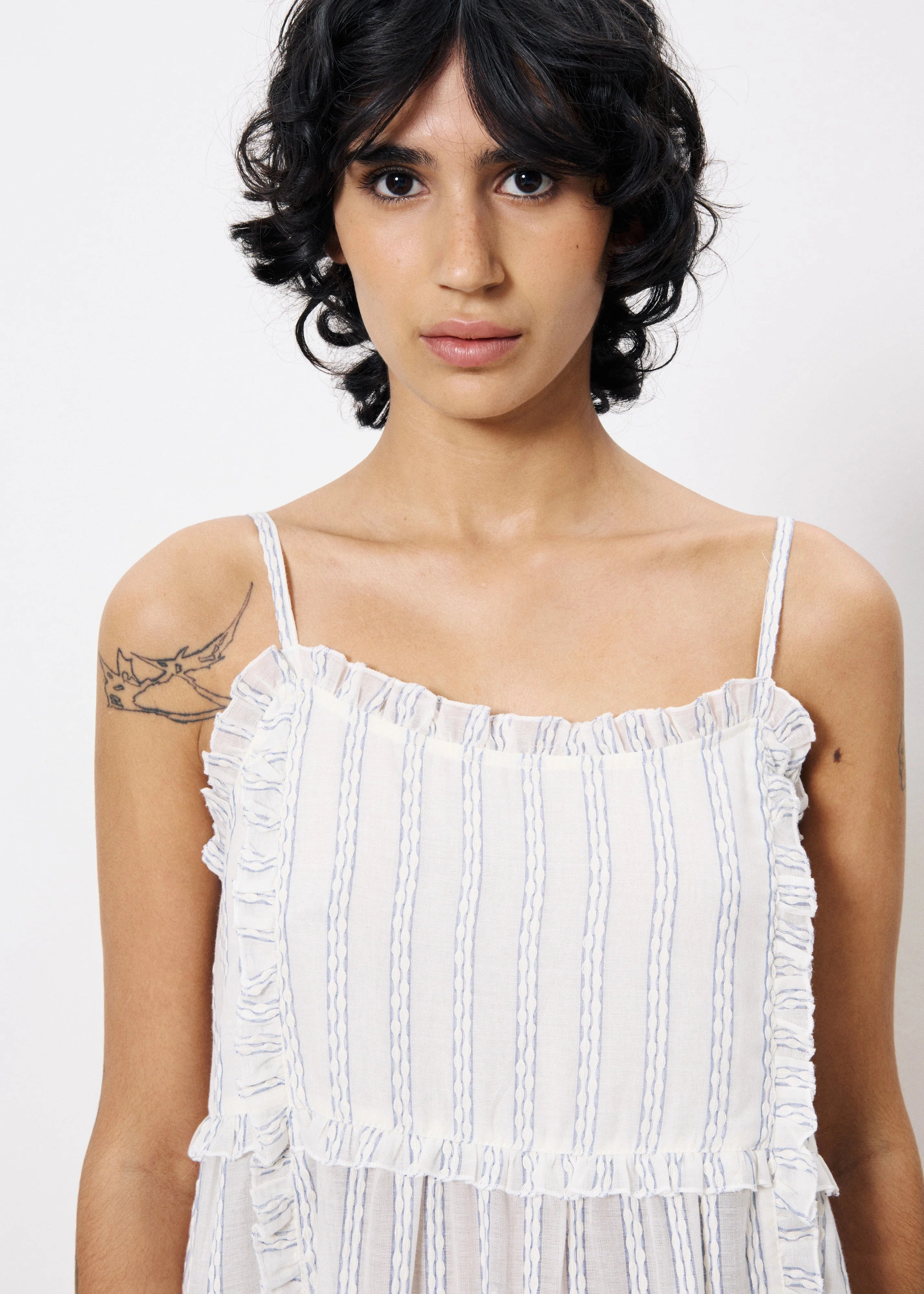 CLIO WHITE MAXI DRESS Relaxed Fit Design Polished Mood
