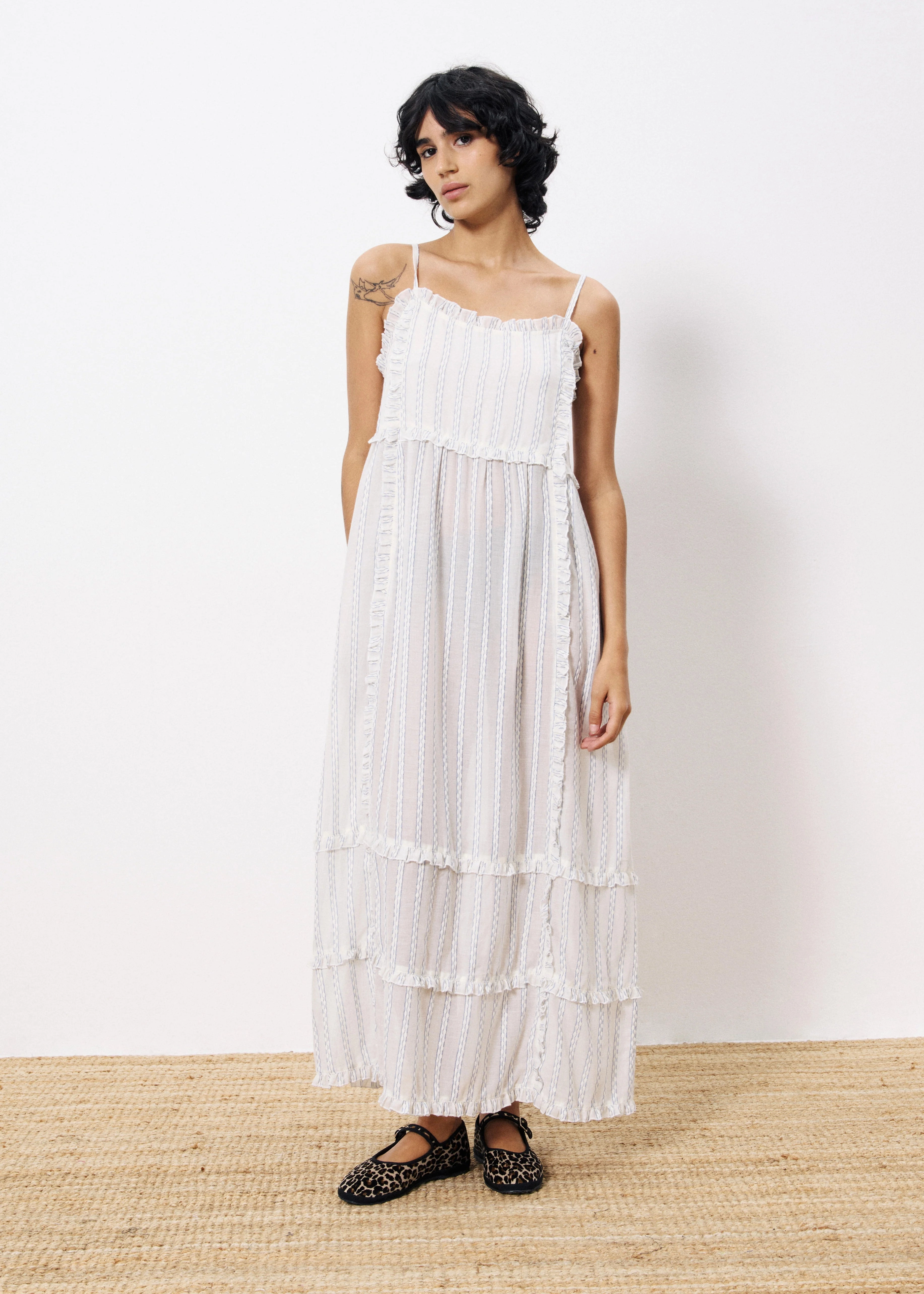 CLIO WHITE MAXI DRESS Easy Draping