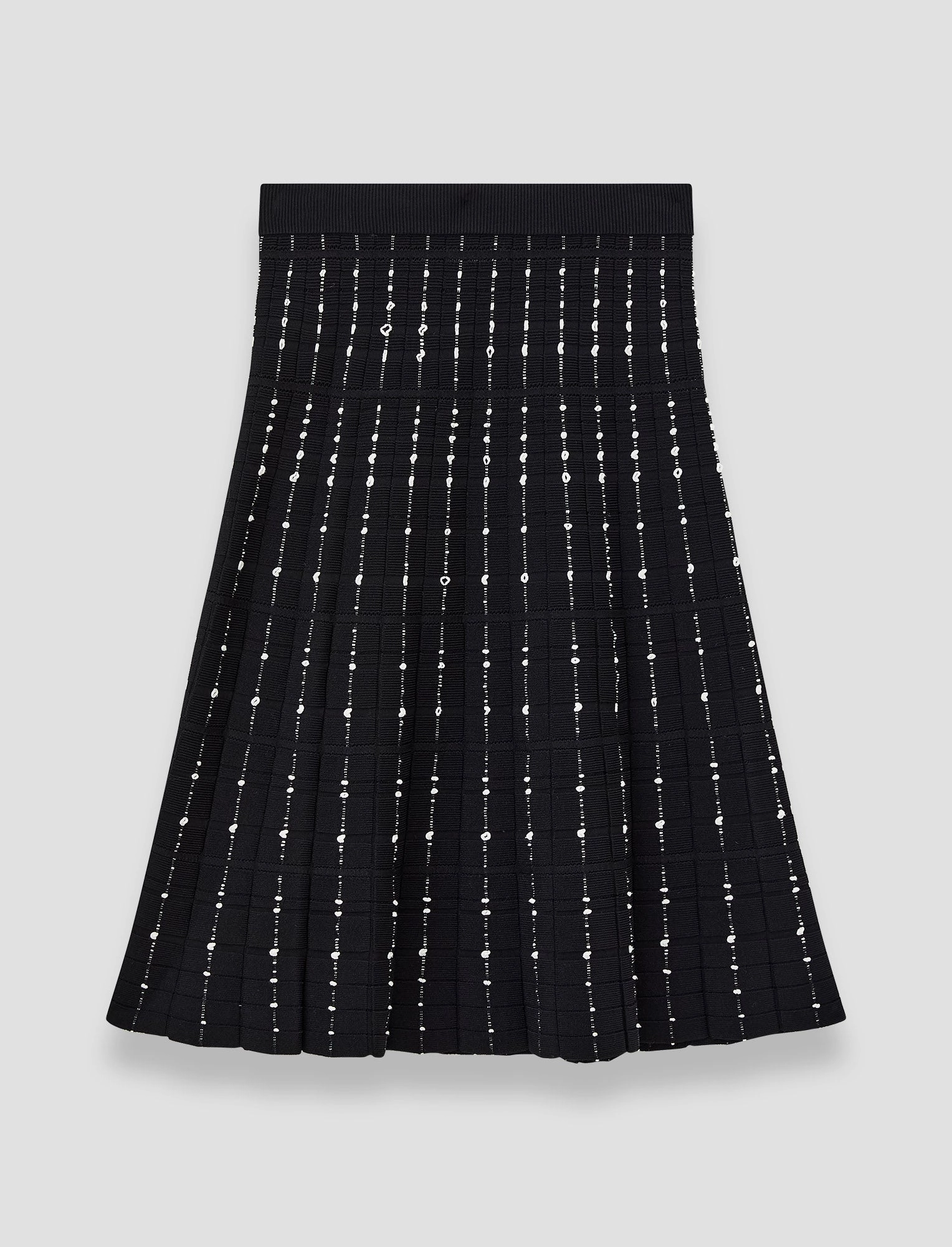 Performance Wear Animal Print Fragmented Stripes Knee Length Skirt