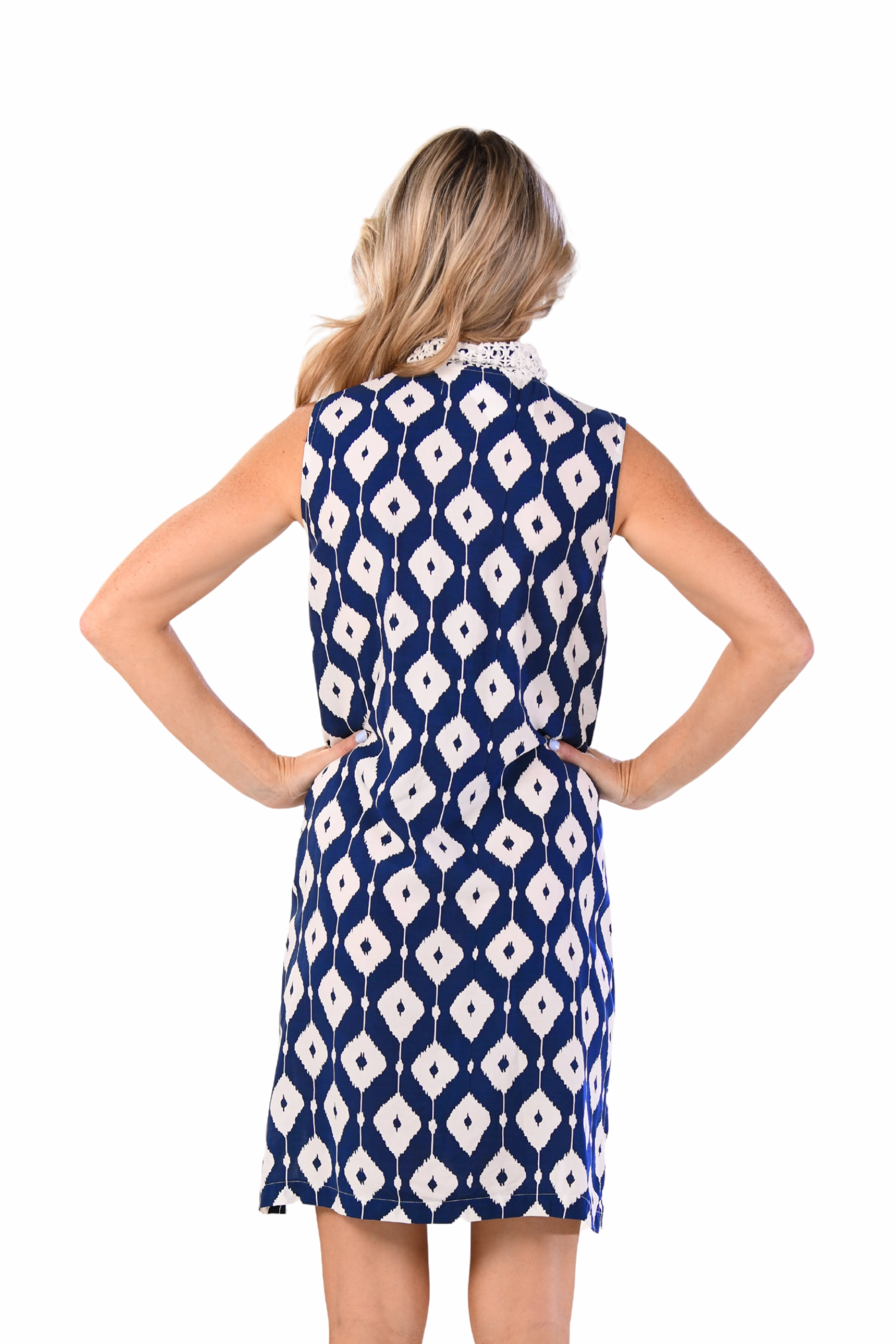 Harbour Island Dress / Navy Calm Flow