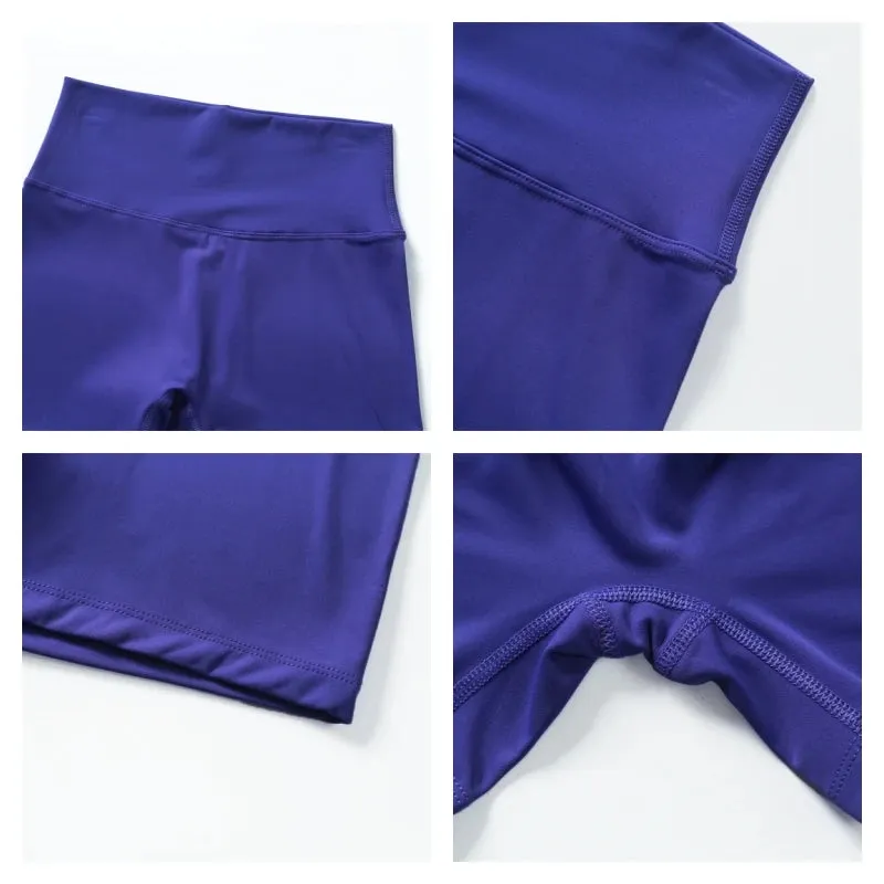 Hearuisavy High Waist Yoga Shorts Women Buttock Lift Slim Fit