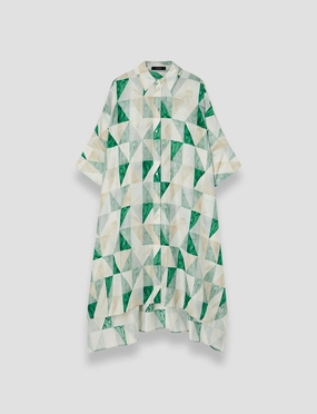 Balanced Look SoftTouchTexture Dania Marble Print Silk Dress