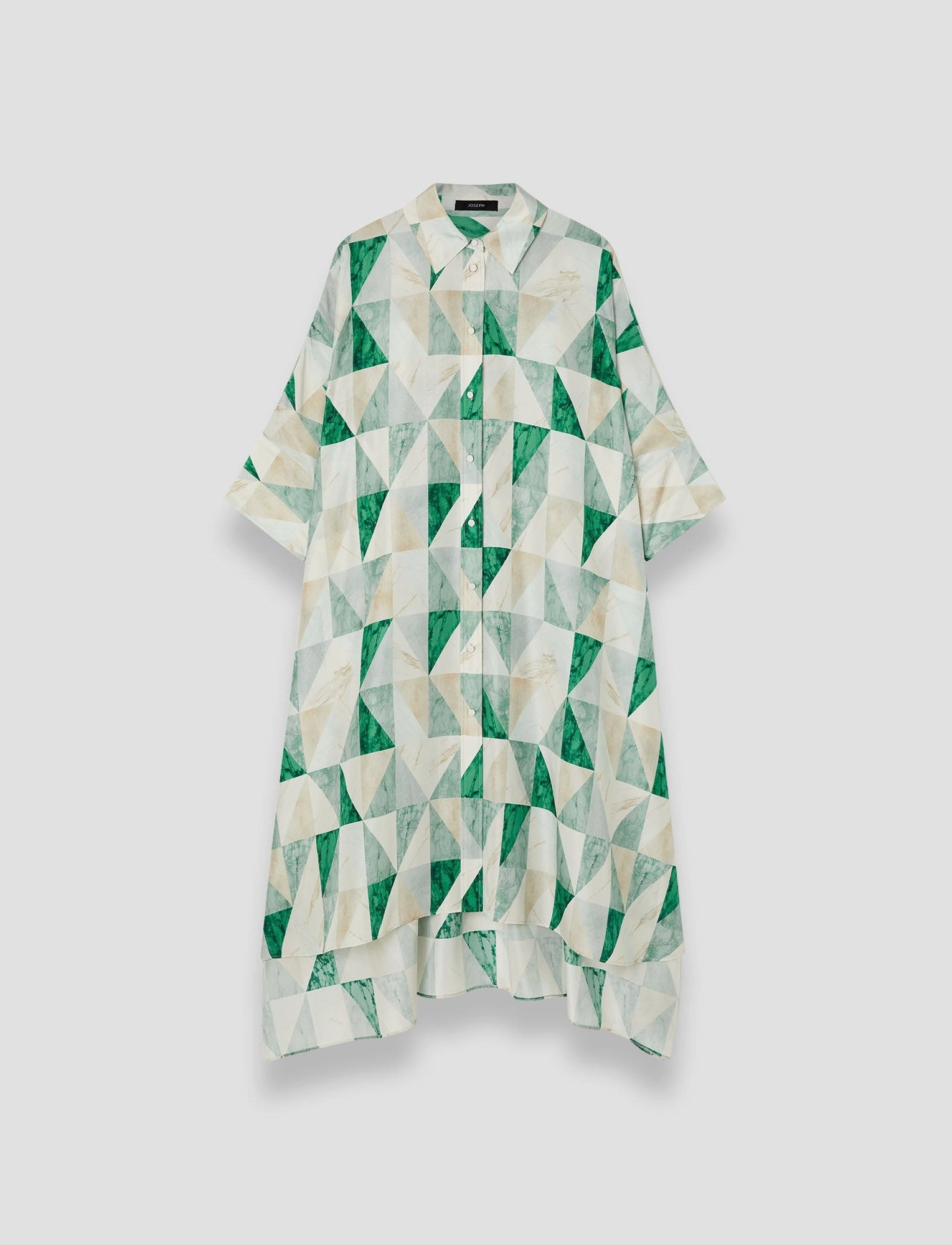 Relaxed Style Dania Marble Print Silk Dress