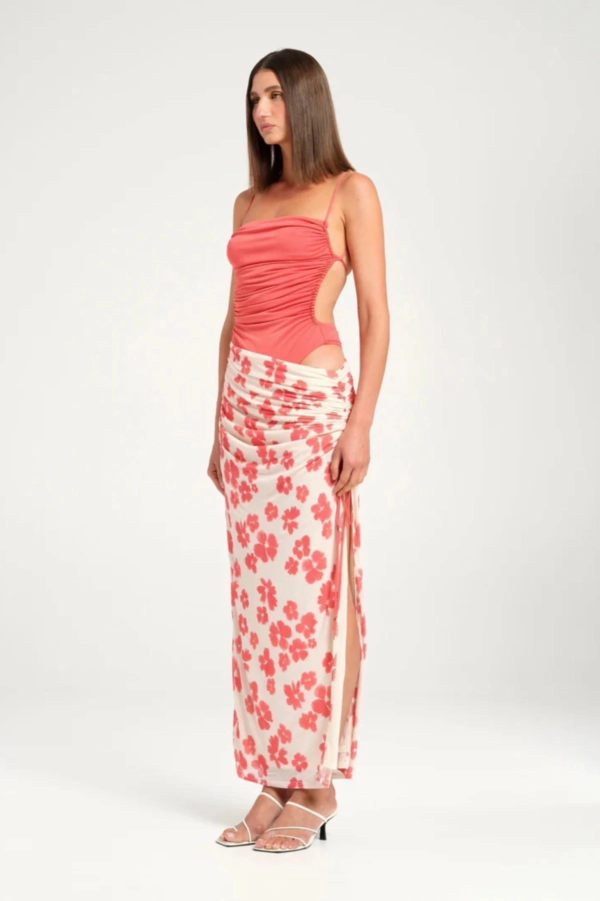 Feminine off-the-shoulder gown Casual and Comfy Miro Maxi Dress Blushwood