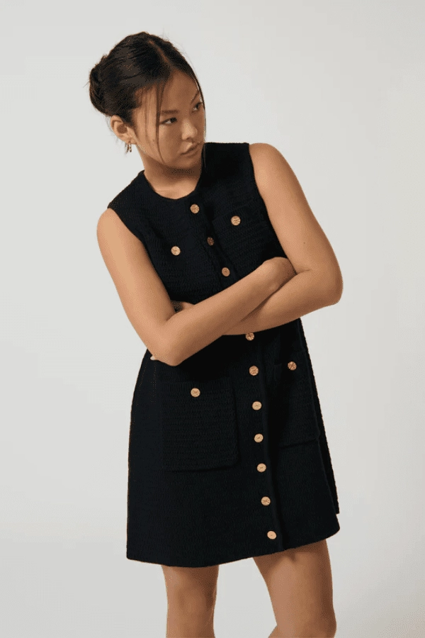Helena Dress Black travel mode