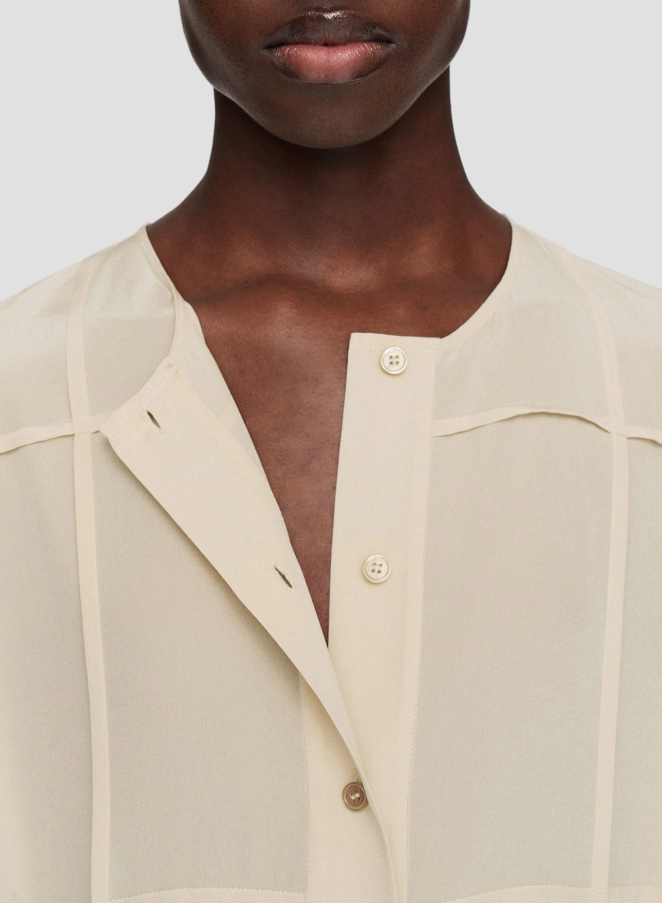 Helene Crepe de Soie Silk Dress Texture Play