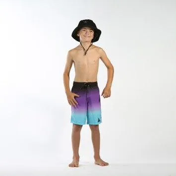 HELLO STRANGER FADE LONG BOARD SHORT PURPLE FADE