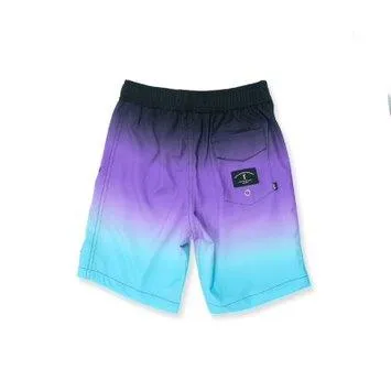 HELLO STRANGER FADE LONG BOARD SHORT PURPLE FADE