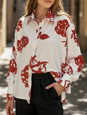 Soft Touch Texture 2025 new casual printed shirt