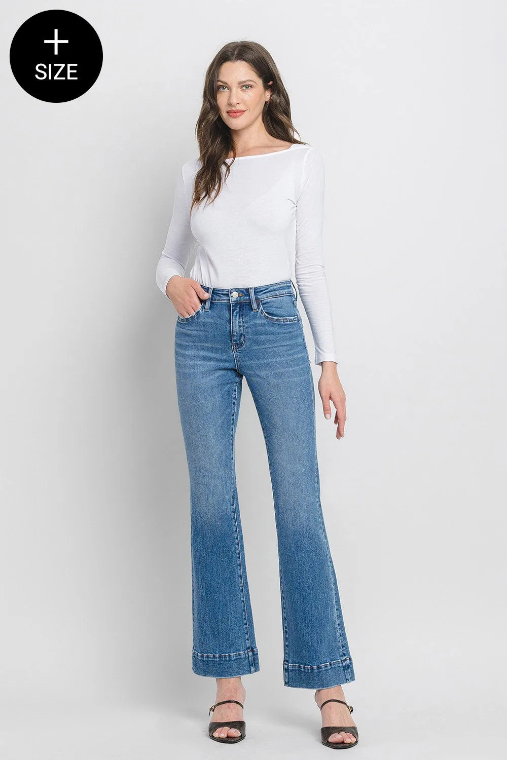 High Rise Flare Denim