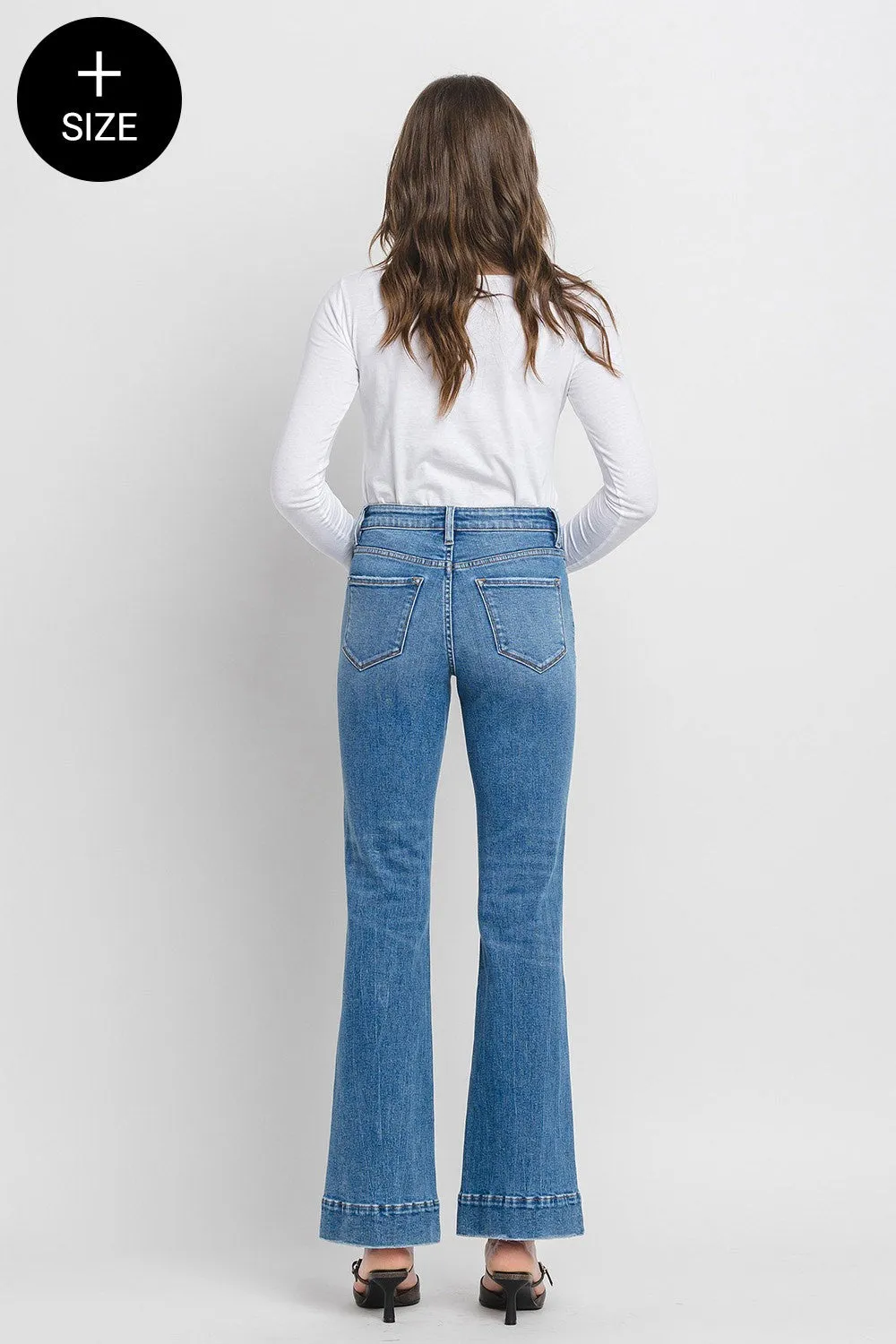 High Rise Flare Denim