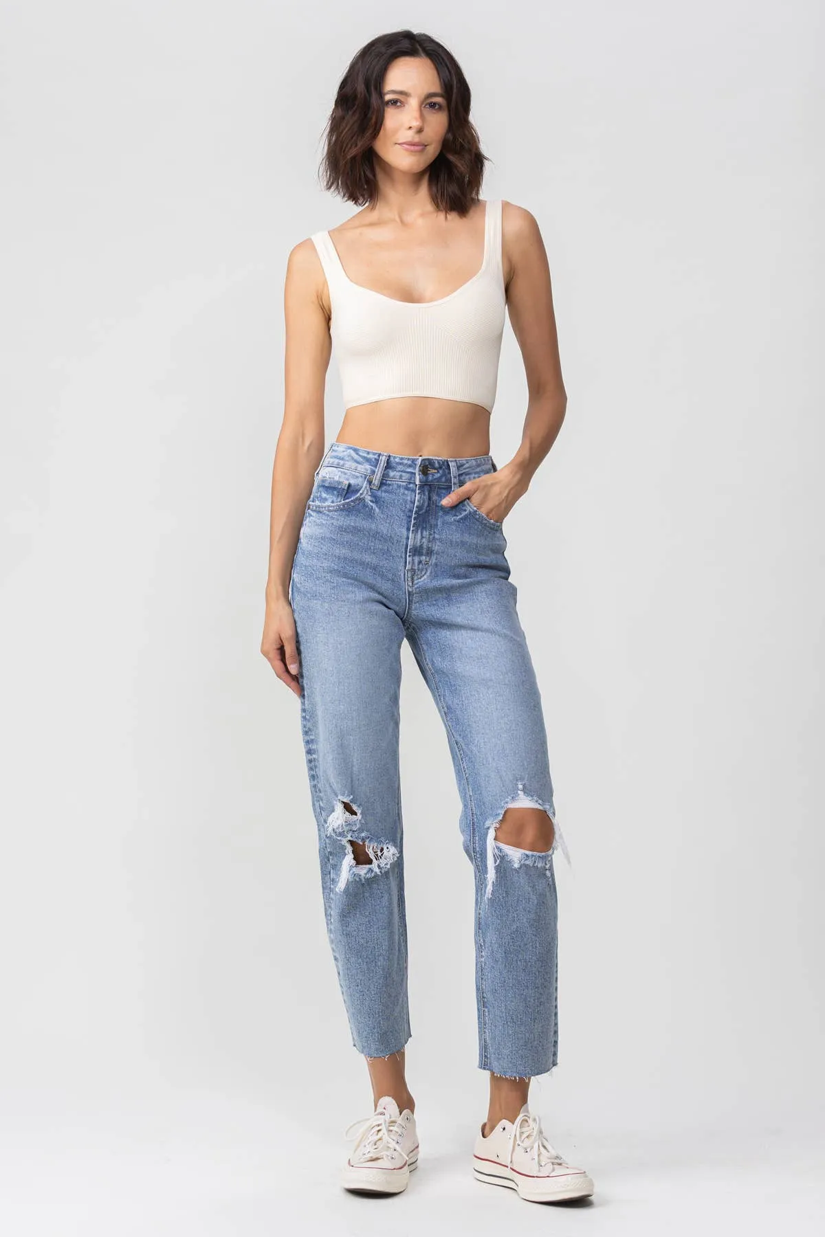 High Rise Mom Jeans