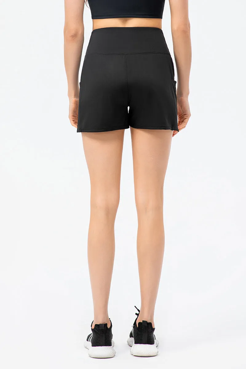 High-Rise Printed Athletic Shorts