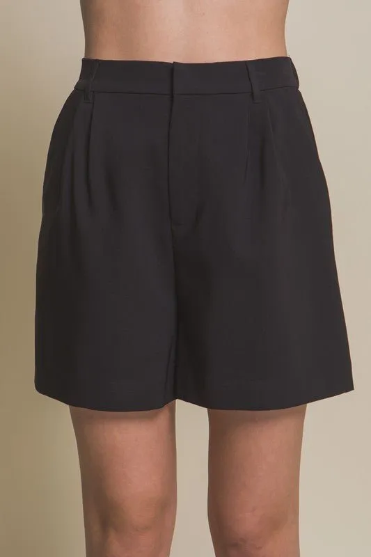 High Rise Tailored Shorts