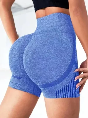 High-Waist Women’s Yoga Shorts - Spandex Workout & Fitness Shorts for Gym, Running, and Sports