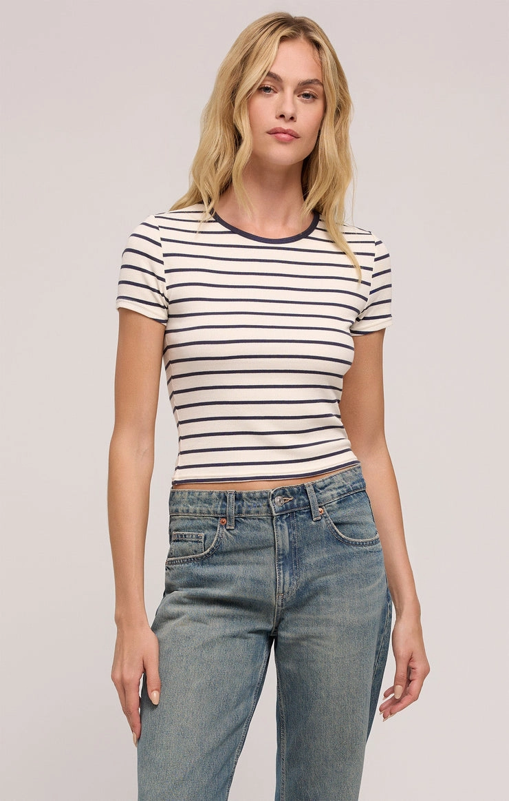 MinimalistSilhouette Stay Cool Technology SAXTON STRIPED TEE