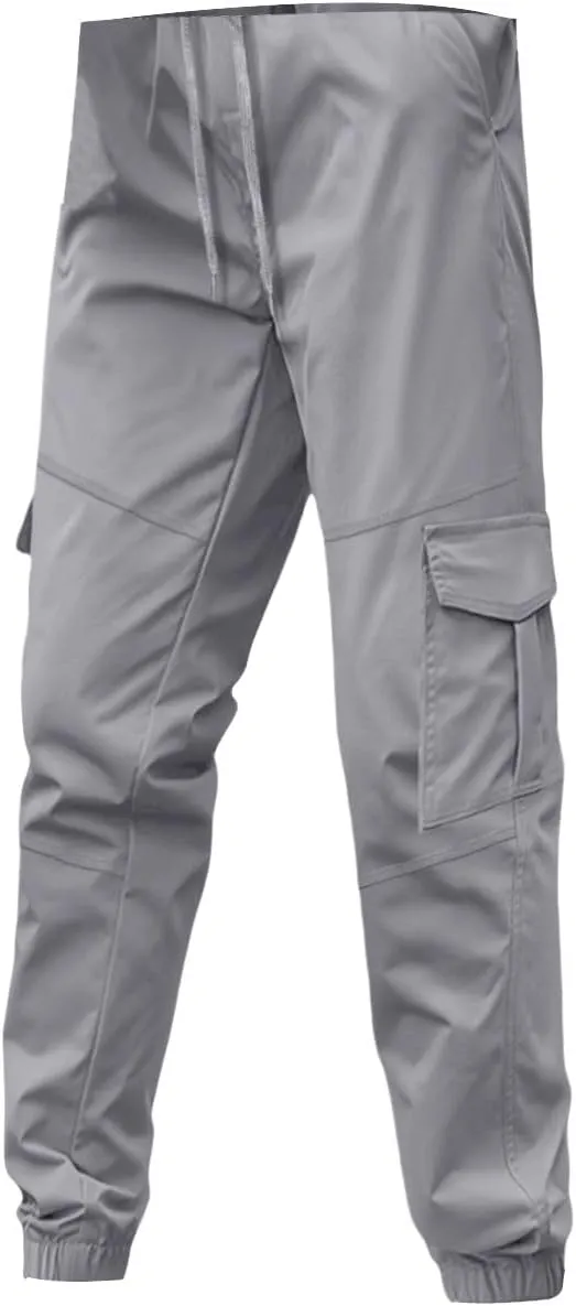 Hiking Pants Men Baggy Cargo Work Pants Cargo Overalls for Men Men's Flex Waist Outdoor Cargo Pant 30 X 34 Men's