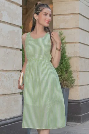Hiral Stripes Gathered Dress