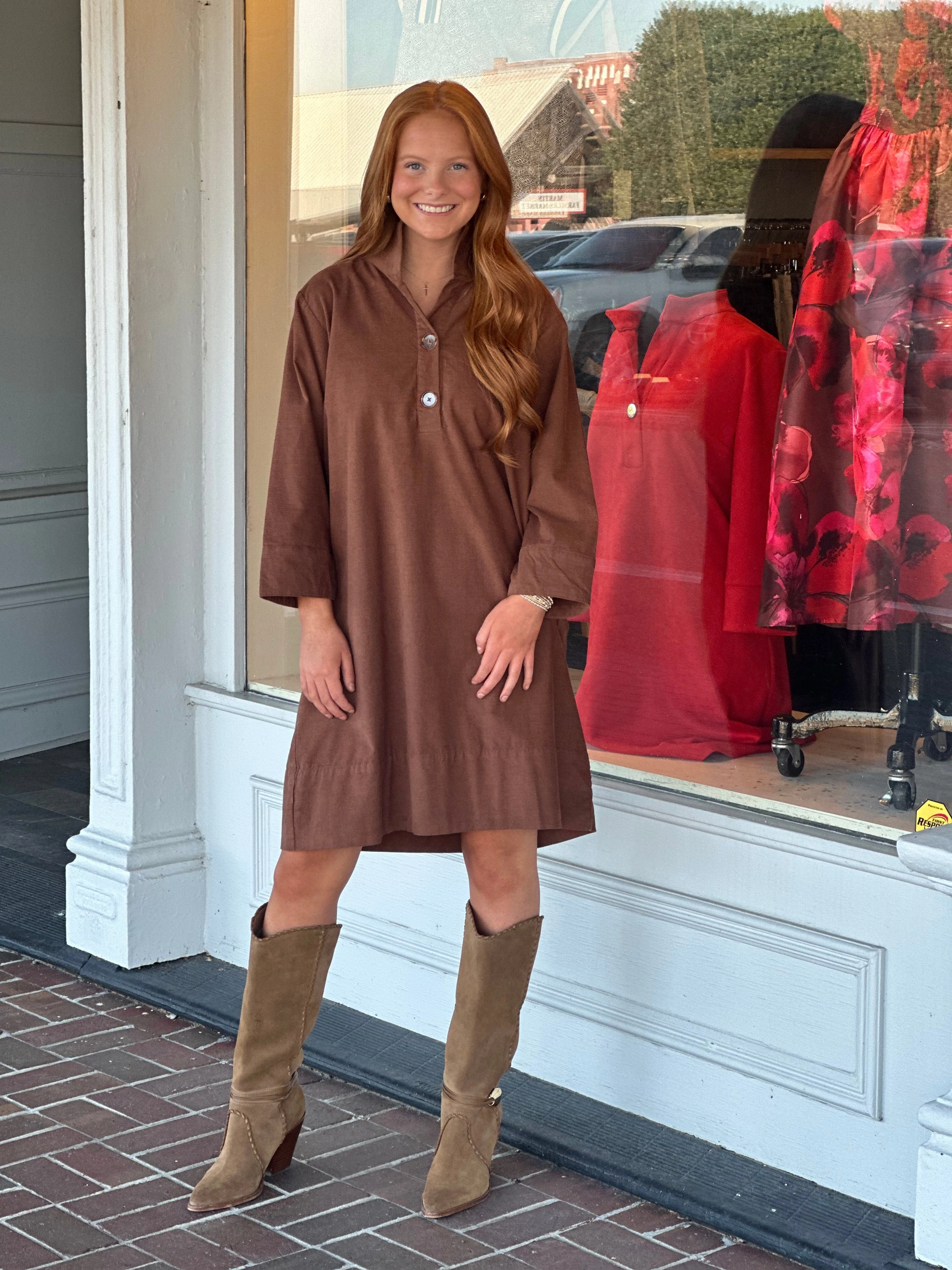 Clean Style Holly Shae Arden Dress in Chocolate