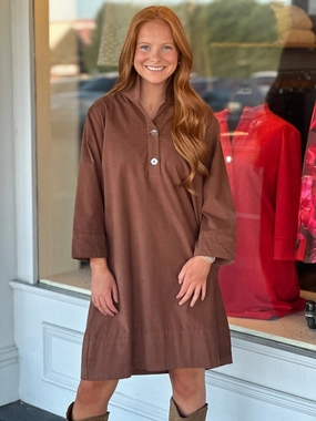 Holly Shae Arden Dress in Chocolate Premium Fabric