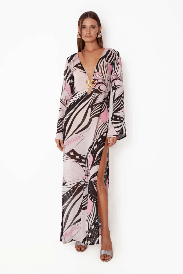 Classic Look Hotline Heart Maxi Dress Allegro