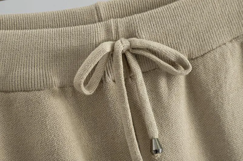 Houndstooth Fine Knit Loungewear Set
