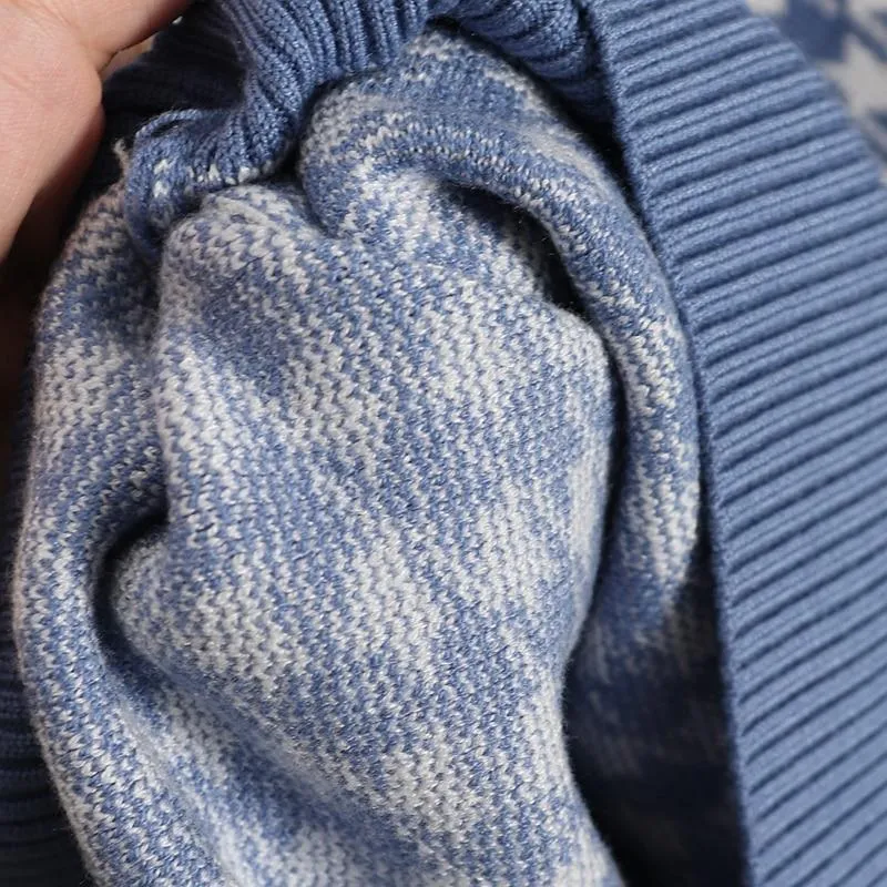 Houndstooth Fine Knit Loungewear Set