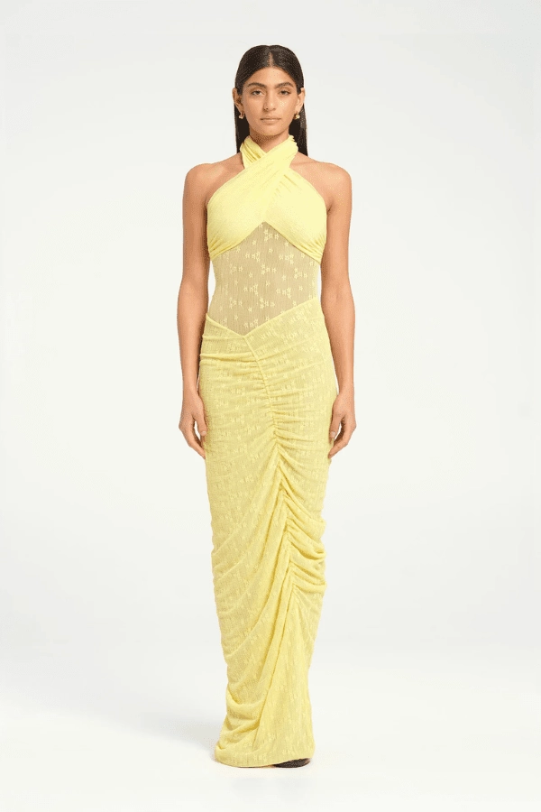 Photo Bright Hudson Lace Maxi Dress Butter