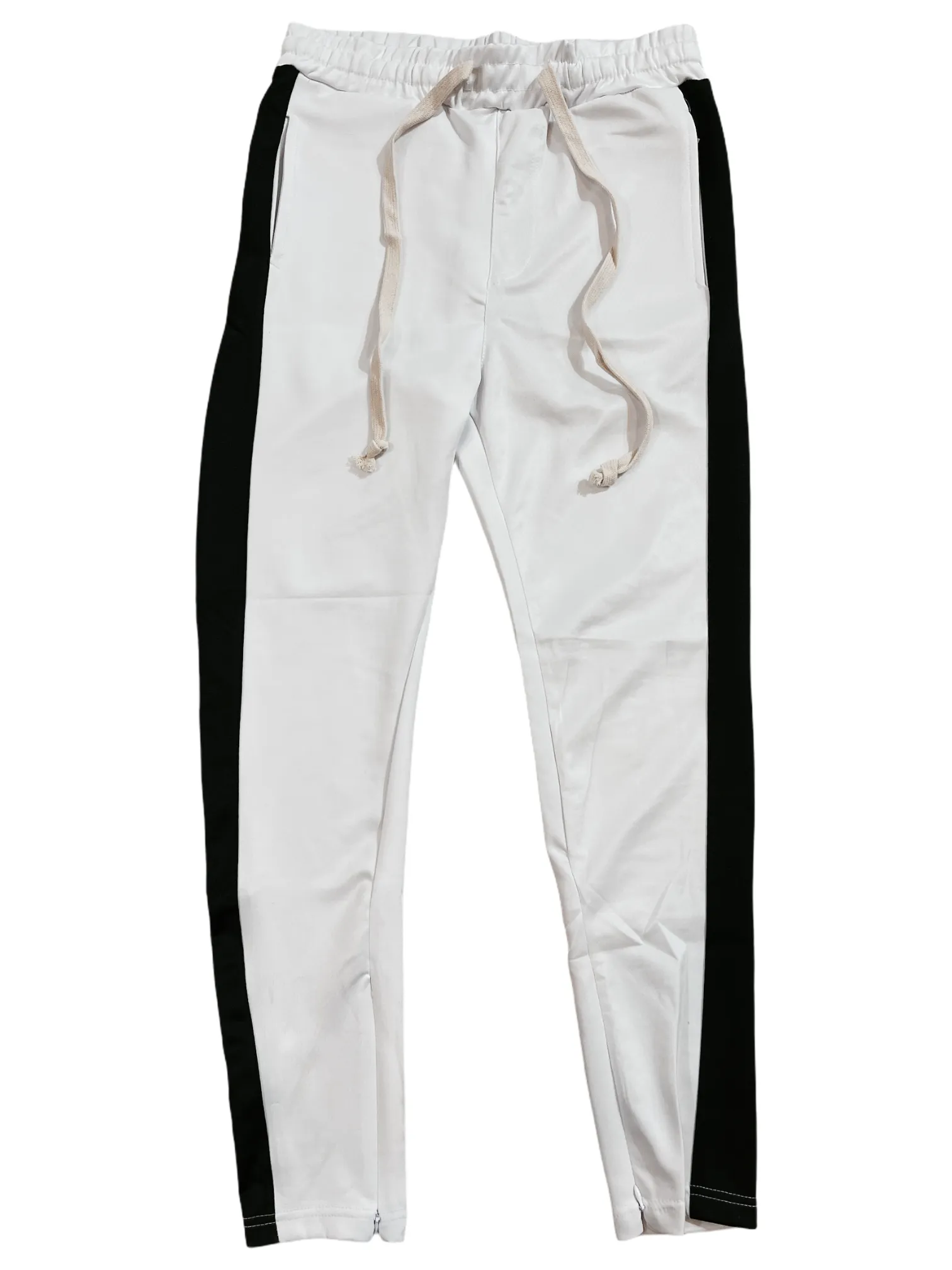 HUGE Track Pants (White/Black)