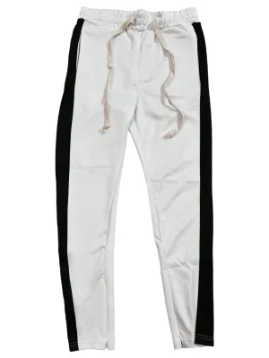 HUGE Track Pants (White/Black)