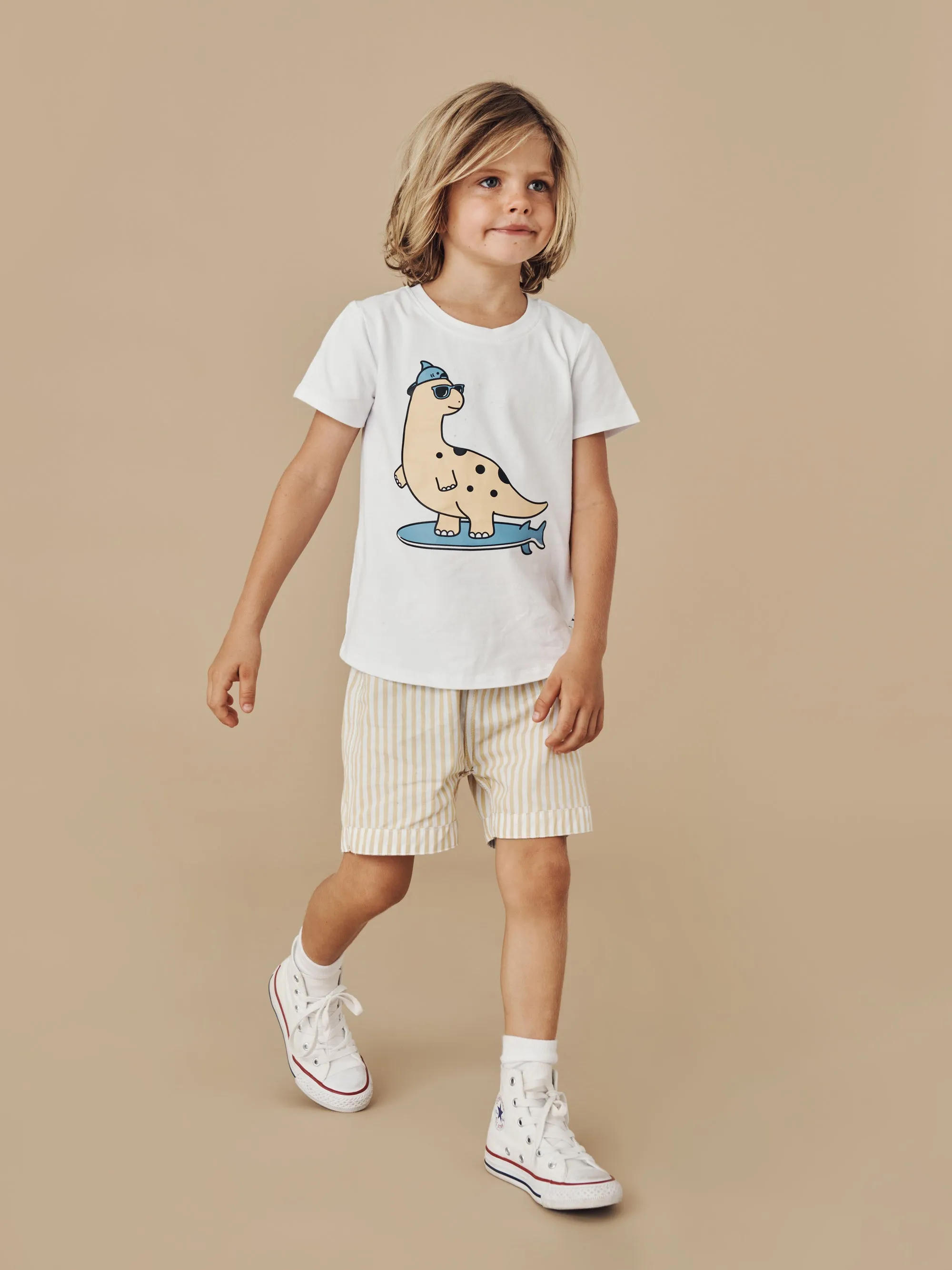 Huxbaby Stripe Reversible Chino Short