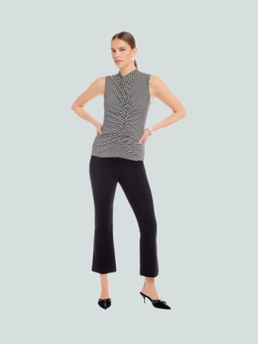 Sigourney Pintuck Pants Black clean look