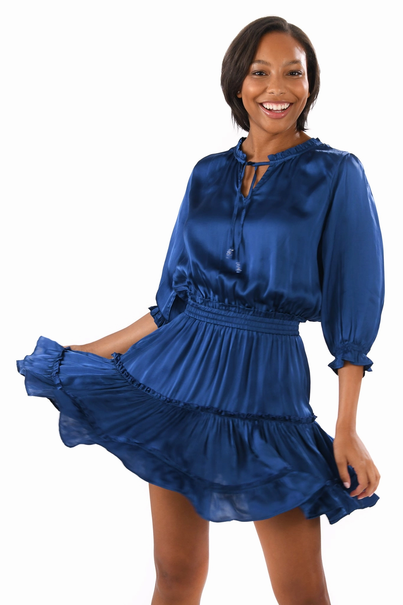 Ibiza Dress / Lapis Silk Comfort Layer
