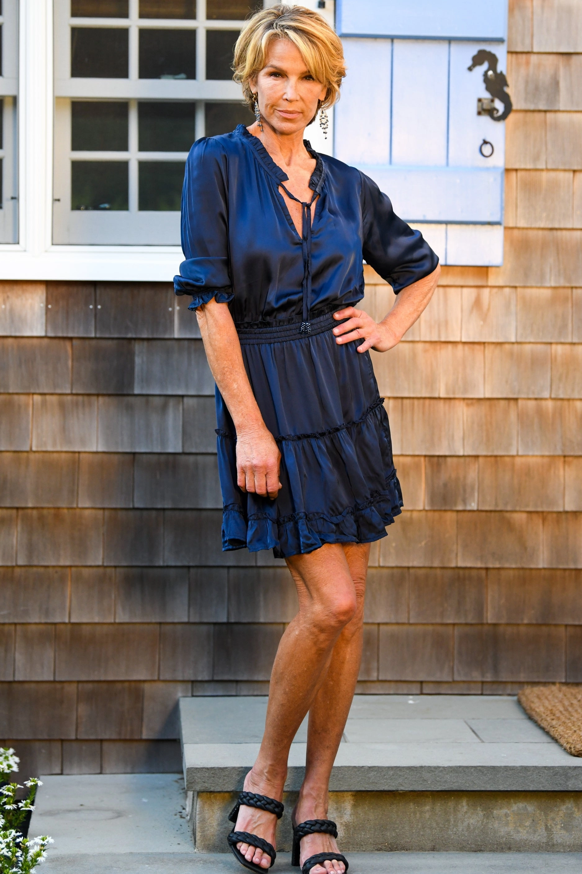 Artistic Shape Ibiza Dress / Sapphire Silk